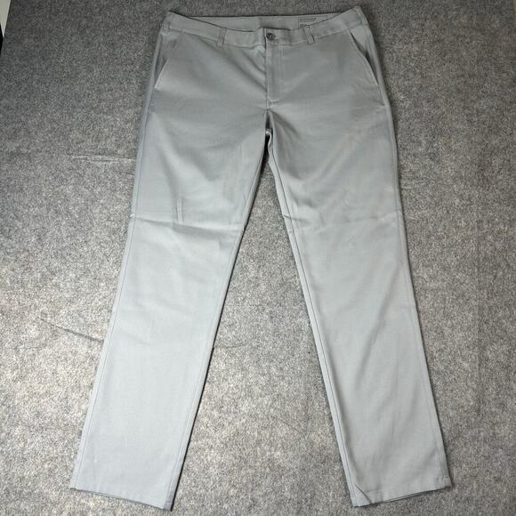 Mizzen Main Pants Mens 36x32 Gray Baron Athletic Tapered Performance Stretch - Picture 1 of 11